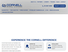 Tablet Screenshot of cornells.com.au